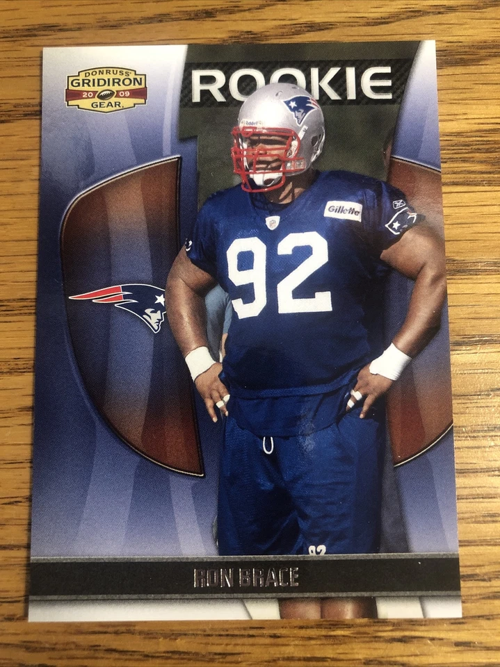 Ron Brace RC 2009 Gridiron Gear /999 Patriots #189  *7063* - Image 1 of 2