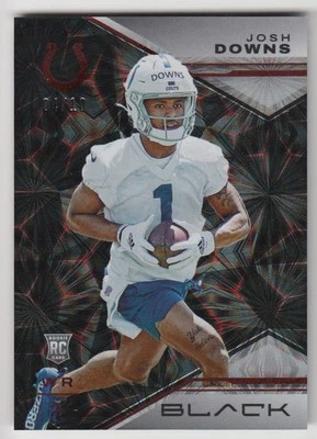 2023 Panini Black Ruby Josh Downs RC 4/10 Indianapolis Colts #171 - Image 1 of 2