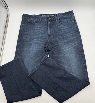 Kenneth Cole Men’s Jeans 36x30 Dark Wash Straight Leg Stretch Denim - Image 1 of 4