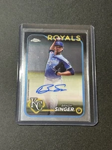 2024 Topps Chrome Update Brady Singer Auto #AC-BS Kansas City Royals D1 - Imagen 1 de 2