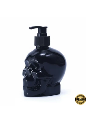 Soporte de jabón espumoso Bath & Body Works blanco manga de granero dispensador de calavera negro Foto 1 de 2