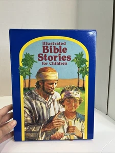 Illustrated Bible Stories For Children • Book And 1 Cassette Box Set • Like New - Picture 1 of 8