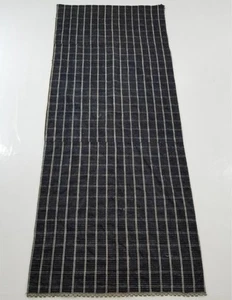 Corredor textil estilo tela de barro índigo africano tradicional vintage 200x84 cm - Imagen 1 de 12