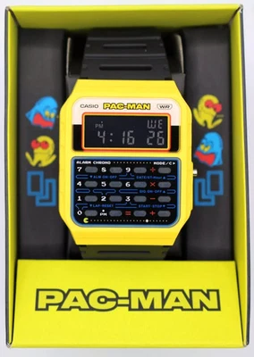 Casio Digital PAC-MAN Collaboration Alarm Chrono Calculator CA-53WPC-1B Watch - Image 1 of 4