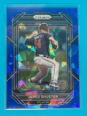 2023 Panini Prizm - Jared Shuster #8 Blue Ice Prizm (RC) - Image 1 of 4