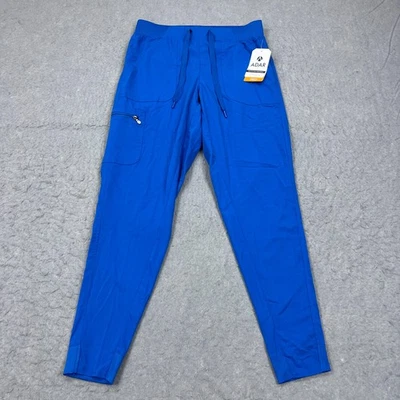 Adar Pro Scrub Pants Womens Small Royal Blue Tailored Fit Medical Uniform Jogger - Image 1 of 4