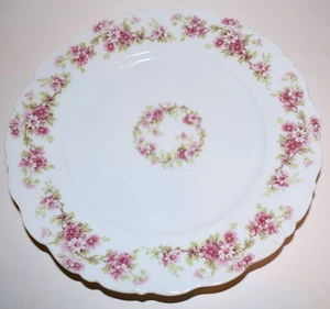 Limoges Elite Works 8" Luncheon Plate Floral France Bawo & Dotter c1900 FreeS&H - Picture 1 of 6
