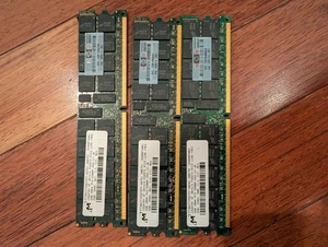 3x Micron MT36HTF25672PY-667D1 HP 405476-051 2GB PC2-5300 DDR2 Memory Module RAM - Picture 1 of 1