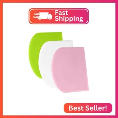 Raspador de banco de masa SURDOCA - 3P 5,9x4,3" raspador de tazón flexible de plástico, afilado E Foto 1 de 2