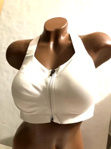 Victorias Secret VSX Knockout Front Close Sports Bra, High Impact White NWT - Picture 1 of 5