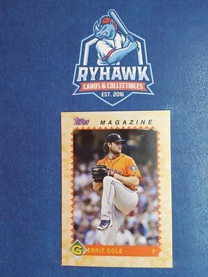 2019 Topps Throwback Thursday 1990 Topps Magazine #222 Gerrit Cole Astros - Image 1 of 2