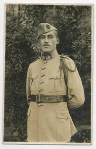 BP731 Fotokarte Vintage Card RPPC Mann Militär Studio Tournadour Treves - Bild 1 von 2