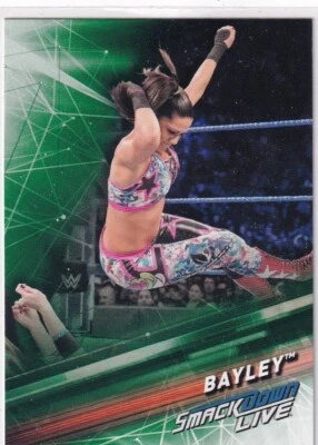 2019 Topps WWE SmackDown Live #7 Bayley Green - Image 1 of 2