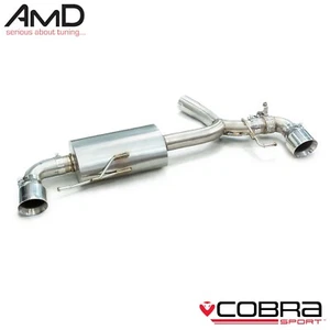 Cobra BMW 330e Exhaust Dual Exit Rear Silencer Valved BM167 G20 330e Axle Back - Picture 1 of 11
