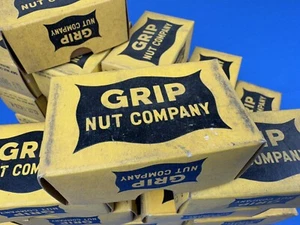 1 GRIP NUT Co. de colección Caja ~ South Whitley, IN ~ 3.5" L x 2" W x 1.5" H Caja vacía - Imagen 1 de 5