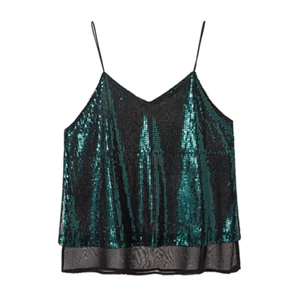 Women Sparkle Sequin Camisole Vest Sexy Bling Tank Top Party Clubwear Summer - Picture 1 of 12