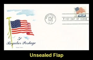 FLUEGEL 1208 US Flag over White House 5 cent regular postage - Picture 1 of 1