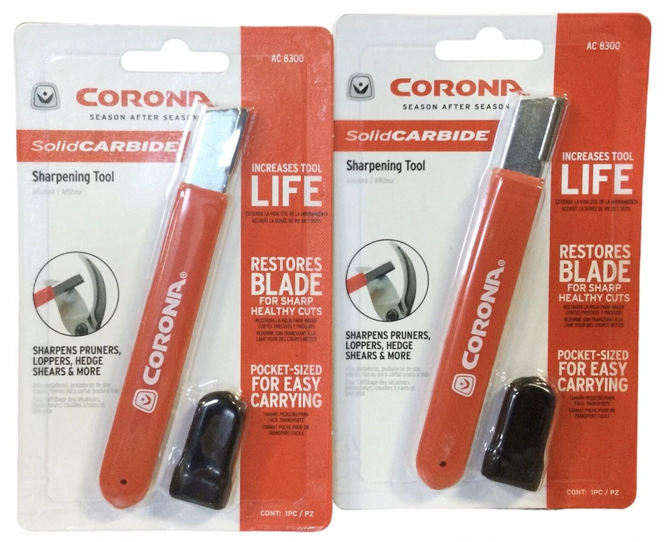 2pk Corona Solid Carbide Clipper Blade Sharpening Tool AC8300 (J3) - Image 1 of 1