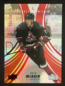2022-23 Upper Deck Trilogy Jack McBain Rookie Premieres Red /299 Coyotes - Picture 1 of 2