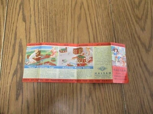 HALSAM PLASTIC BRICKS BLOCKS LOGS VINTAGE CATALOG ADVERTISEMENT - Picture 1 of 3