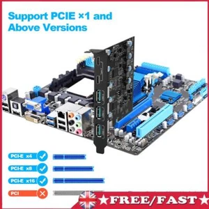 PCIe X4 To USB 3.2 Card 20Gbps PCIE Card USB Gen2 3x USB3.2 and 2x TPYC-C - Afbeelding 1 van 11