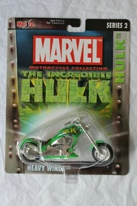 Maisto Marvel Series 2 Incredible Hulk HEAVY WINDS Die Cast Motorcycle MISB - Picture 1 of 4