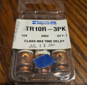 TR10R-3PK 10A 250V Class Rk5Time Delay Fuses - Picture 1 of 2