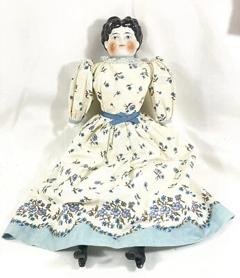 Antiguo cuerpo de composición de muñeca con cabeza de China de 1800. ¿Etiqueta de identidad? 20"" Foto 1 de 4