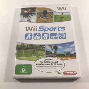 Wii Sports Nintendo Wii PAL Video Game With Instruction Booklet Multiplayer Fun - Foto 1 di 10