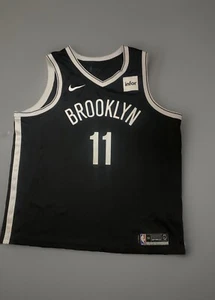 Brooklyn Nets #11 Kyrie Irving Nike Black Swingman Jersey - Infor Patch size 56 - Picture 1 of 7