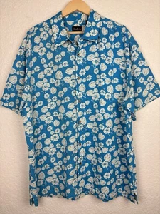 Camisa Hawaiana Neiman Marcus Para Hombres Talla XL Azul Blanco Playa Crucero Vacaciones - Imagen 1 de 9