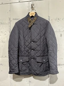 women's BARBOUR Quilted Jacket coat Sz UK Small black - Picture 1 of 9