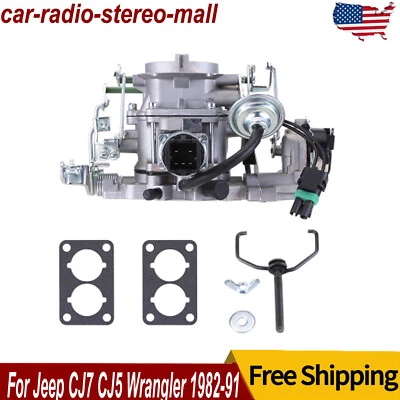 Carburador C2BBD 2BB para Jeep CJ7 CJ5 Wrangler con retroalimentación eléctrica 4,2 L 1982-91 Foto 1 de 4
