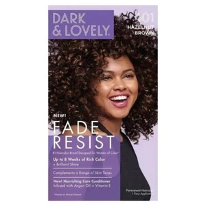 NEW Dark & Lovely Fade Resist 401 Hazelnut Brown Permanent Hair Dye Box - Picture 1 of 1