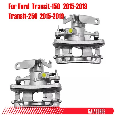 2x Disc Brake Caliper w/Bracket for 2015-2019 Ford Transit-150 250 Rear Side Foto 1 de 4