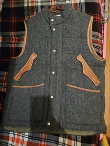 Orvis Herringbone mens Wool vest Size L great condition - Picture 1 of 4