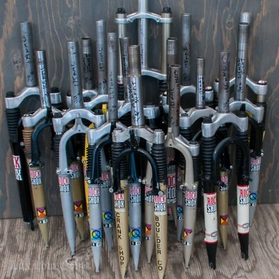 老式 RockShox MTB 自行车 FORK 镁 Quadra Judy Indy + 26 英寸山地自行车 — 第 1/2 张图片