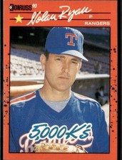 1990 Donruss #665 Nolan Ryan 5000K - Error Card Wrong Back