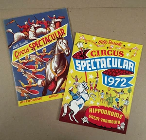 Great Yarmouth UK: Lot 2 Programmes BILLY RUSSELL'S CIRCUS SPECTACULAR 1972-1974 - Picture 1 of 7