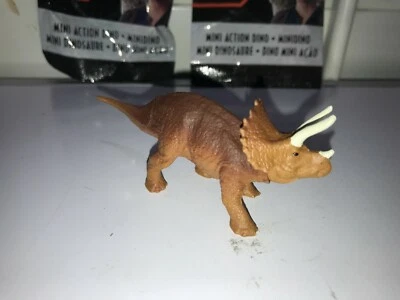 TRICERATOPS JURASSIC WORLD MINI FIGURA DINOSAURIO DE ACCIÓN BOLSA SELLADA NUEVO  Foto 1 de 3