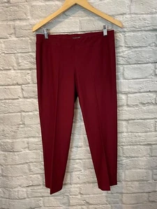 Pantalones de crepé elásticos lavables al tobillo ajustados Eileen Fisher S - Imagen 1 de 6