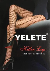 Killer Legs Black Fence Net Fishnet Seamless Pantyhose 828HD039 - Picture 1 of 5