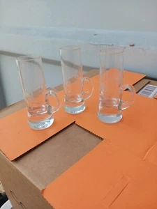 3 Vintage/Antique Etched Crystal Cordial Shot Glasses - Picture 1 of 7