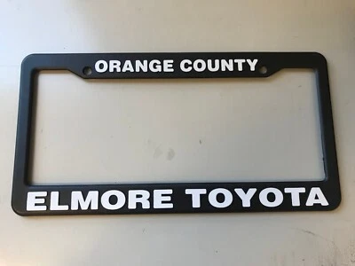 Toyota Elmore Orange County CA Dealership License Plate Frame. Brand New.  - Image 1 of 2