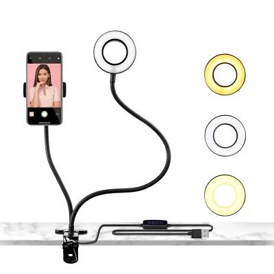 Selfie Ring LED Light with Cell Phone Holder Stand for Live Stream Selected RK - Image 1 of 4