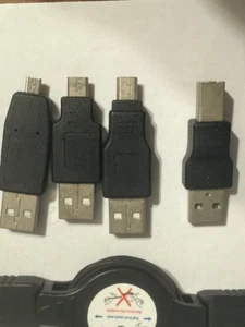 New USB to USB- Charging Cable Adapter Kit Contains Multiple Adapters - Photo 1/5