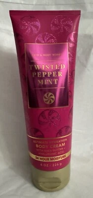 НОВЫЙ! Крем для тела Bath & Body Work Twisted Peppermint 8 унций - Изображение 1 из 2