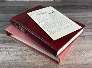 Westward Ho! by Charles Kingsley Heritage Press Leather Slipcover Sandglass MINT - Afbeelding 1 van 8