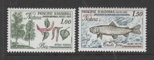 ANDORRA [Fr.] 1983 NATURE PROTECTION set of 2 MNH    - Bild 1 von 1