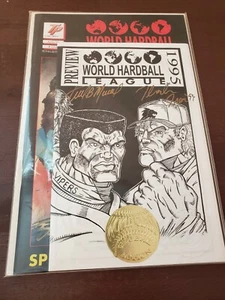 World Hardball League #1 in Near Mint condition. W/Signed Preview - Picture 1 of 1